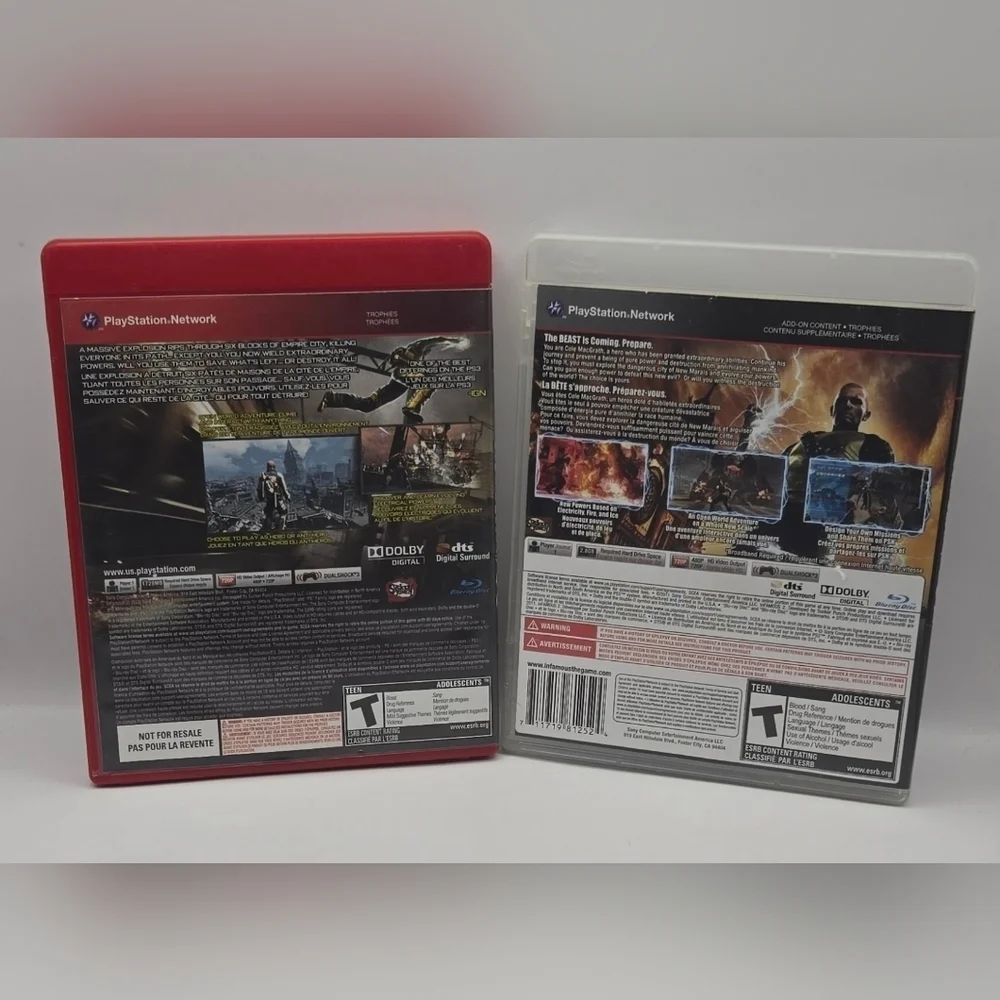 inFAMOUS 1 & inFAMOUS 2 PS3 Game Bundle Tested Complete - Picture 2 of 16